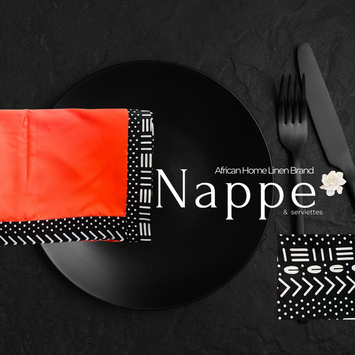 SC471-Reversible anti-stain tablecloth with napkins ORANGE