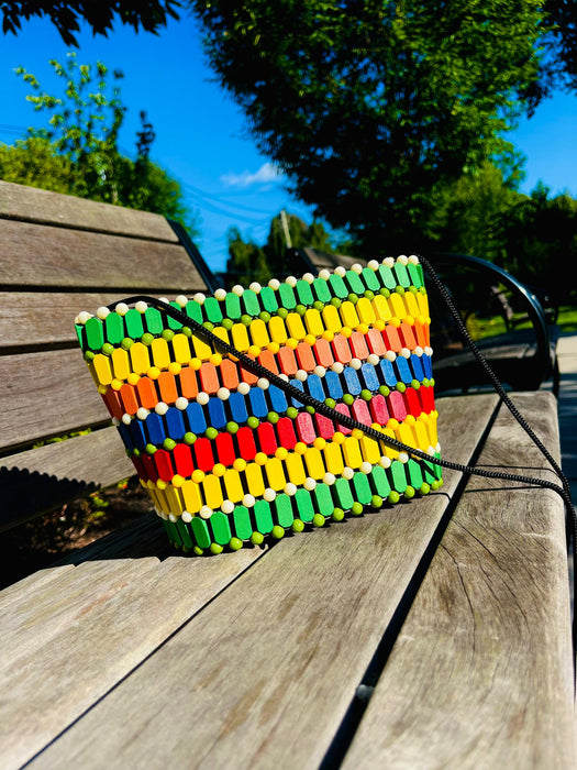 AKOUVI MULTICOLORED HANDBAG