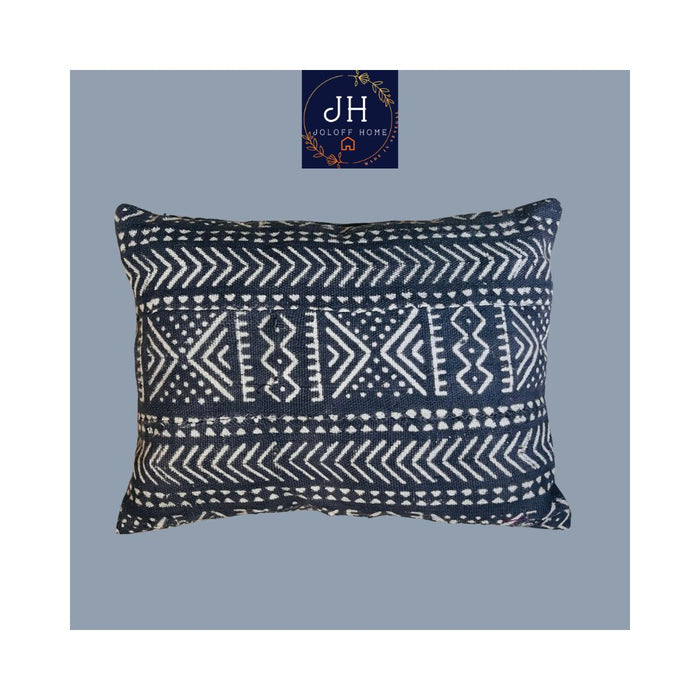 JH537-GREY Bogolan Cushion