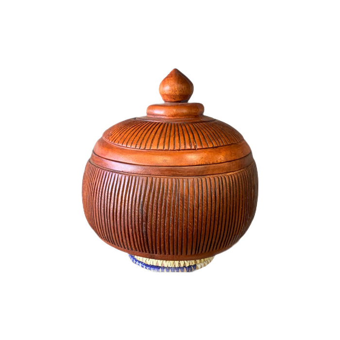 LINGEER WOODEN COVERED BOWL