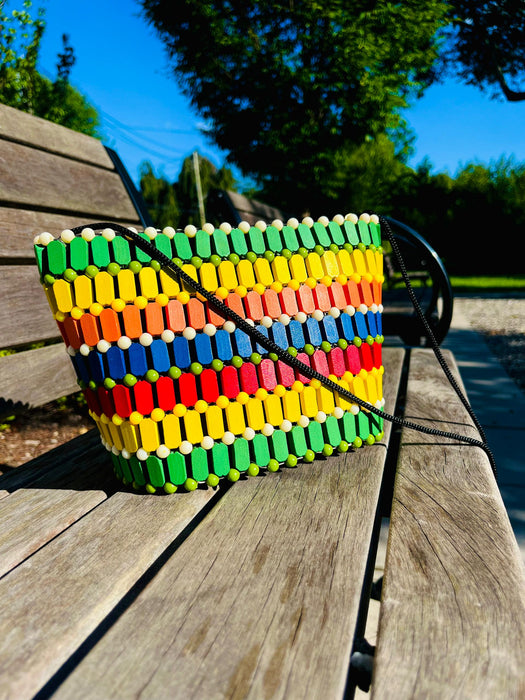 AKOUVI MULTICOLORED HANDBAG